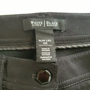 White House Black Market Slim Leg Pants 10R